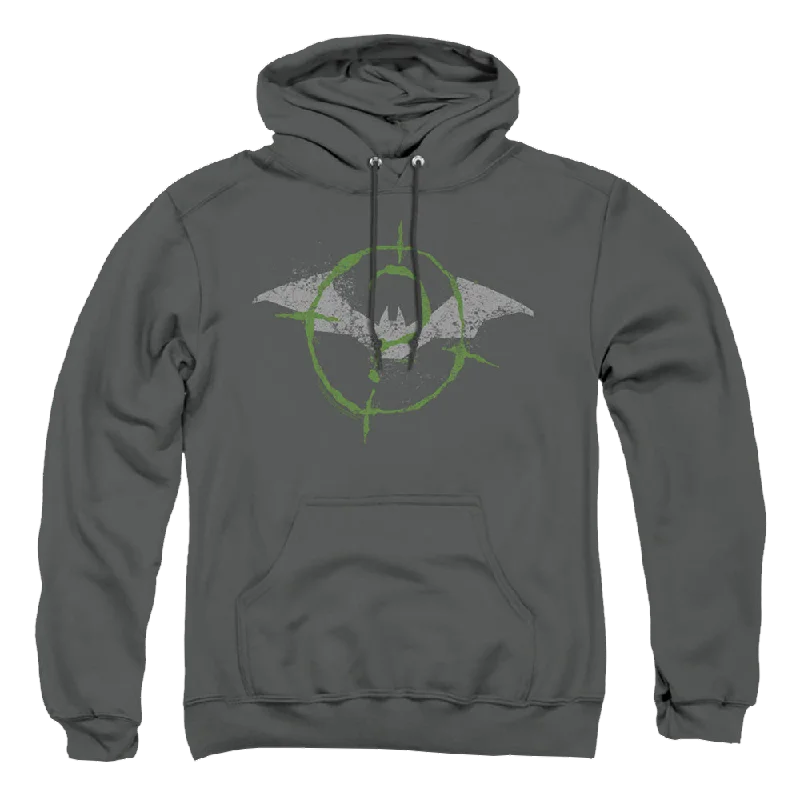 The Batman (2022) Scribbles Bat Logo - Pullover Hoodie Gathered Sleeve Pullover