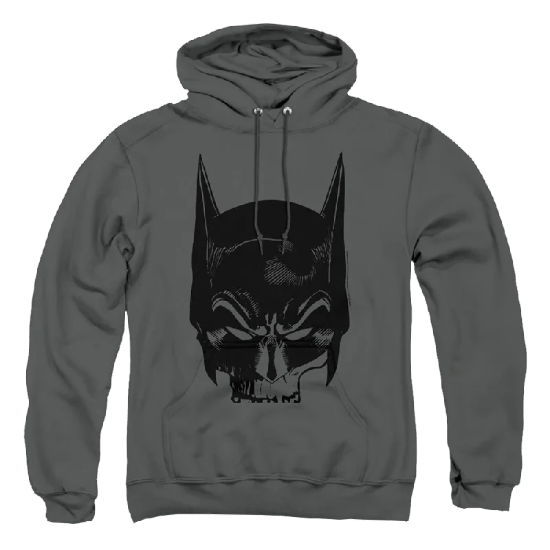 The Batman (2022) Skull On Gray - Pullover Hoodie Blouson Sleeve Pullover