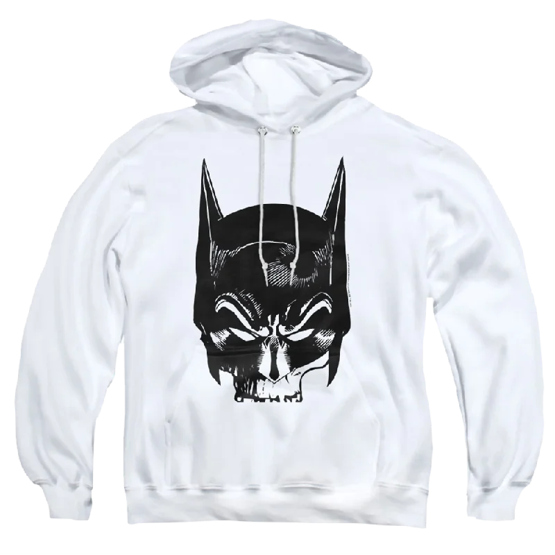 The Batman (2022) Skull On White - Pullover Hoodie Bolero Style Sweater