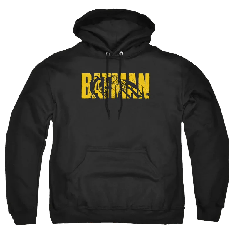 The Batman (2022) Text On Black - Pullover Hoodie Boyleg Sleeve Pullover