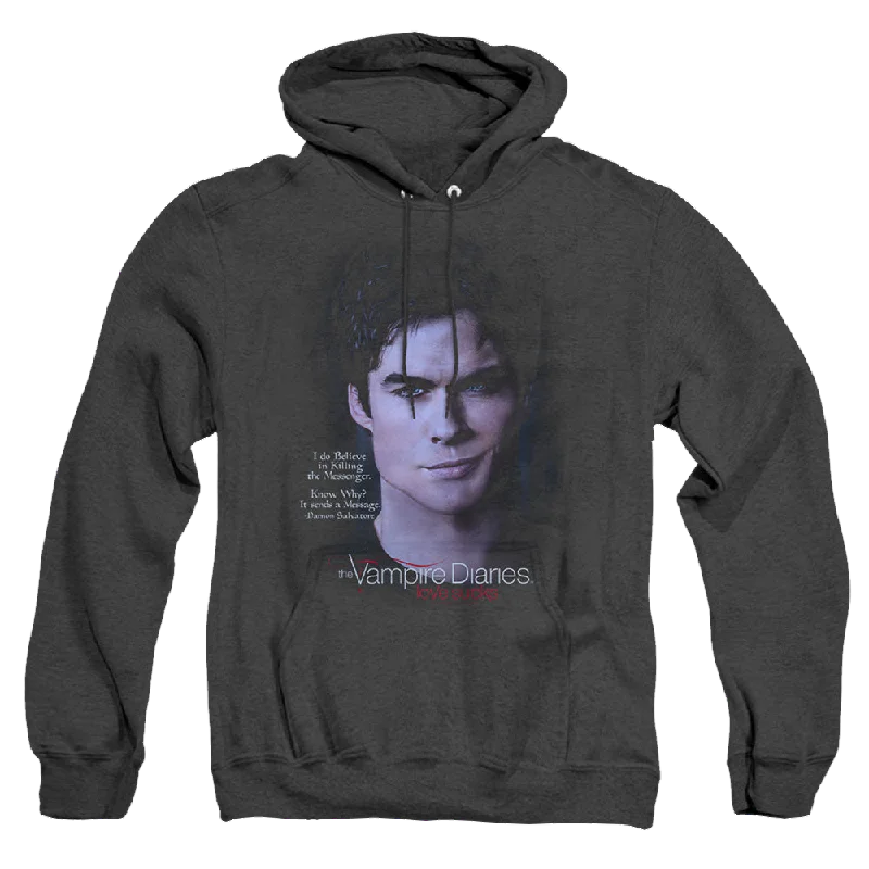 Vampire Diaries, The Messanger - Heather Pullover Hoodie Boat Neck Sweater