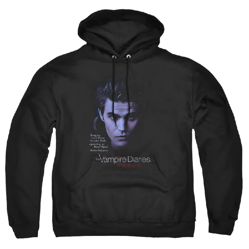 Vampire Diaries, The Sense Your Body - Pullover Hoodie Ribbed Crew Neck