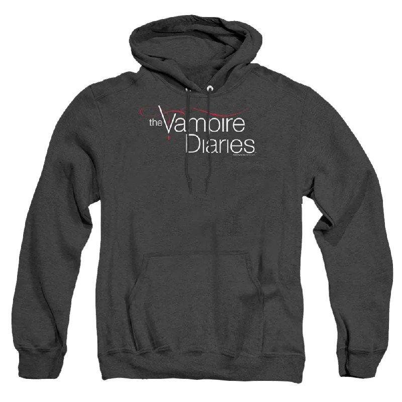 Vampire Diaries, The Tvd Logo - Heather Pullover Hoodie Cable Knit Chunky