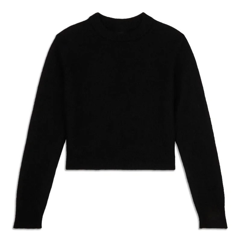 Alpaca Wool-Blend Cropped Sweater - Resale