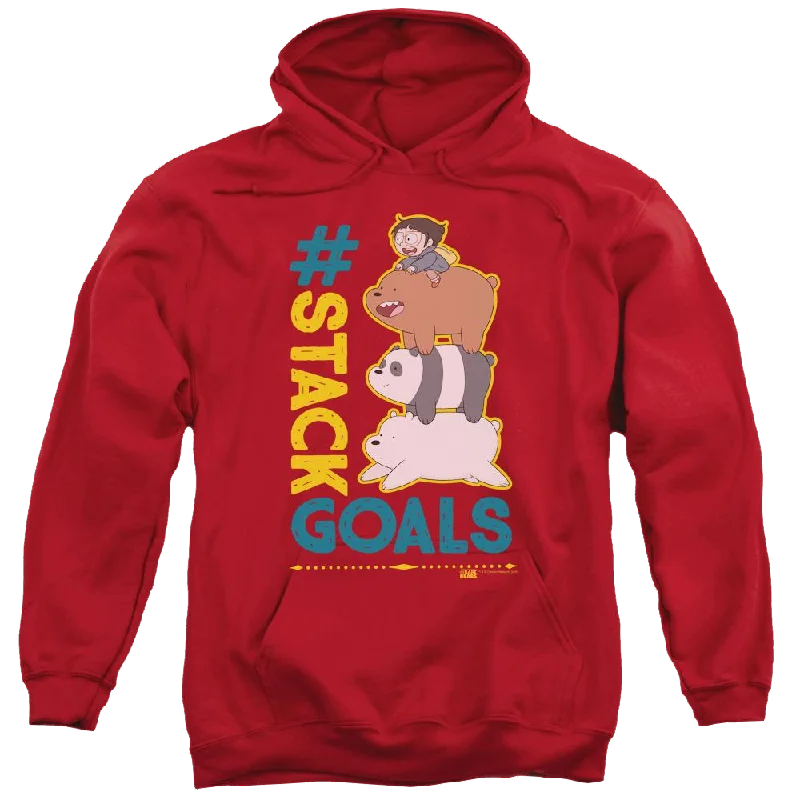 We Bare Bears Stack Goals Pullover Hoodie