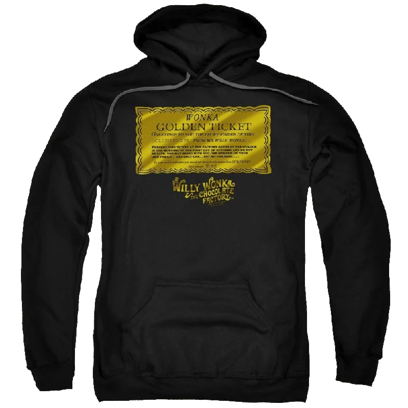 Willy Wonka & the Chocolate Factory Golden Ticket Pullover Hoodie