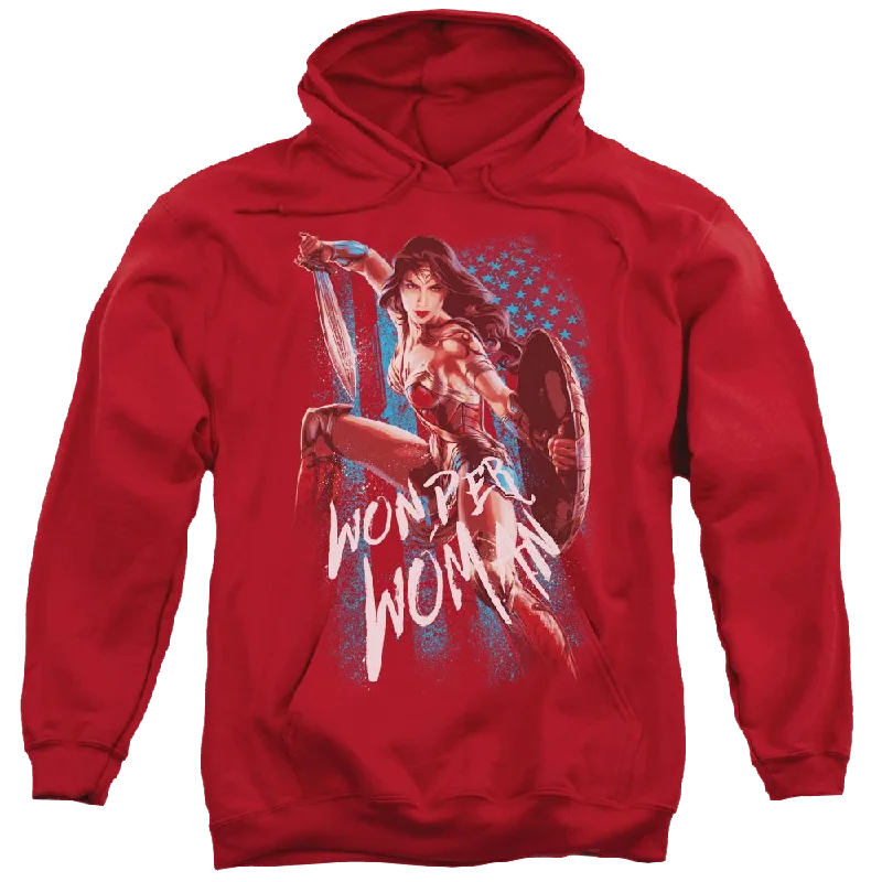 Wonder Woman American Hero Pullover Hoodie