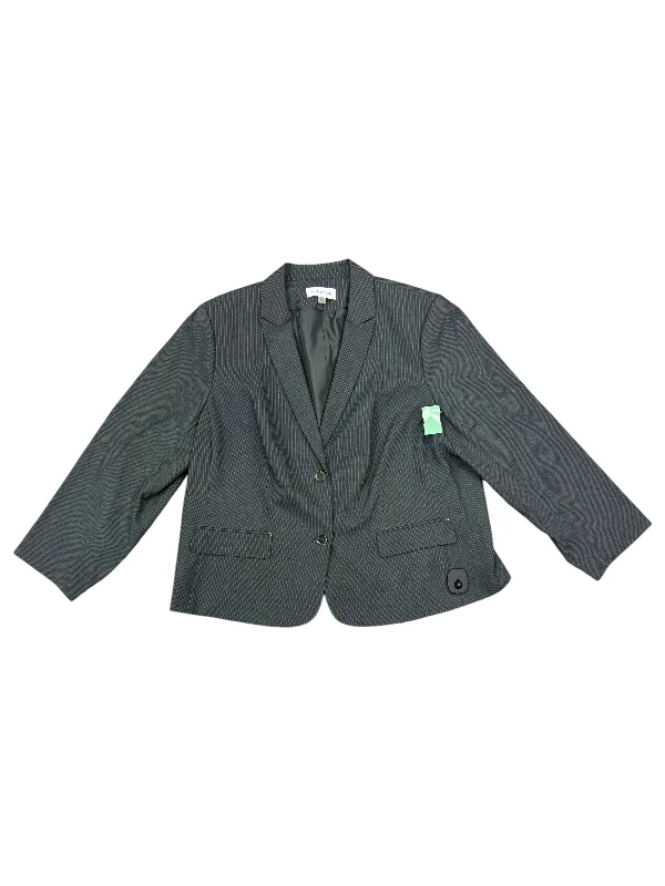 Blazer By Calvin Klein In Grey, Size: 3x