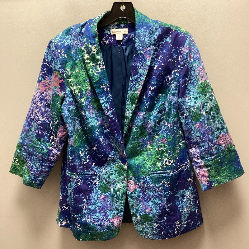 Blazer By Coldwater Creek In Blue, Size: Xl Women's Short Blazer