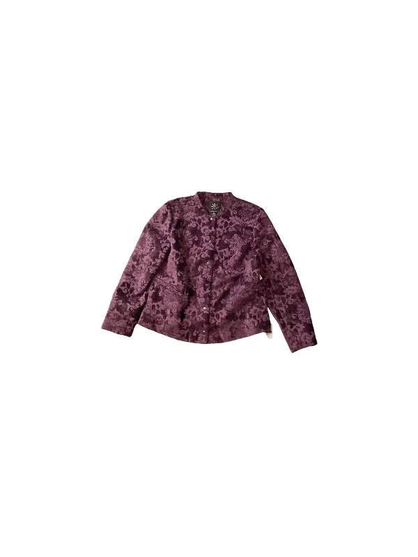 Blazer By Isaac Mizrahi Live Qvc In Purple, Size: 12