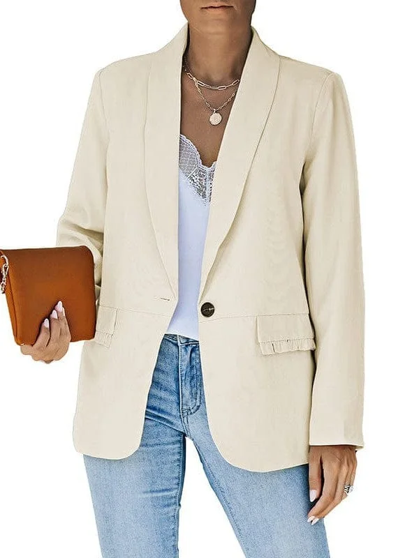 Women's Fashionable Single Breasted Long Sleeve Fall Blazer Women's Boutique Suit