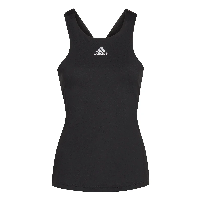 Adidas Women Y Tennis Tank - Black lime green tank