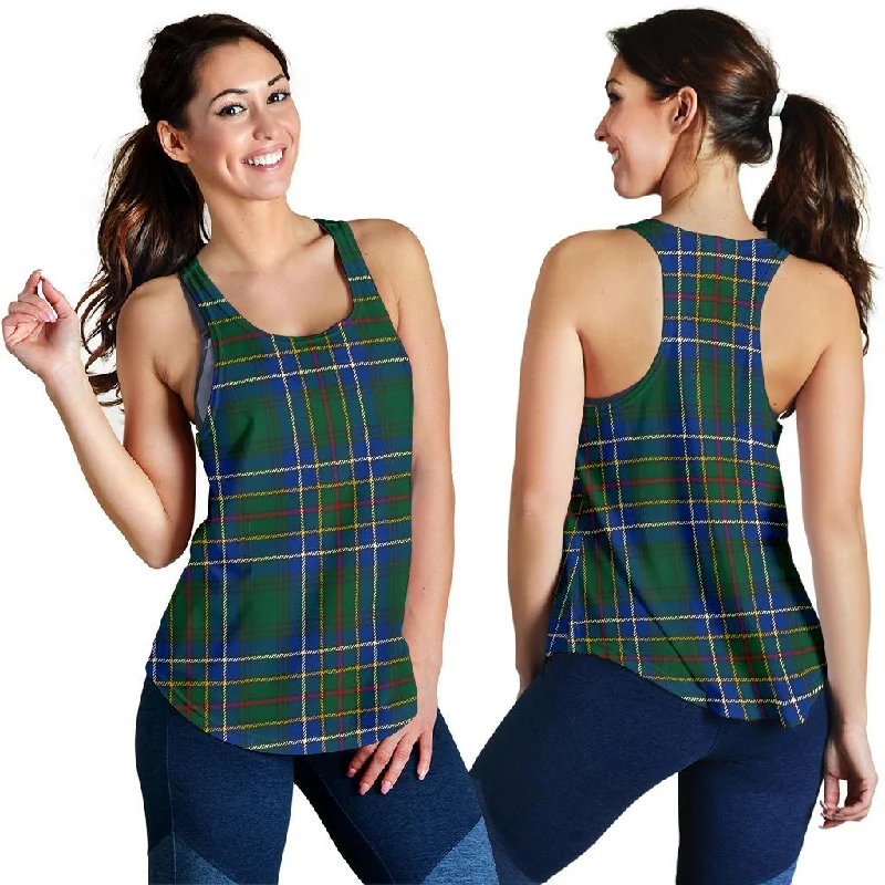 Cockburn Ancient Tartan Women Racerback Tank Top navy tank top