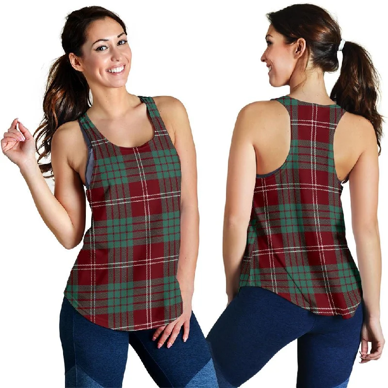 Crawford Modern Tartan Women Racerback Tank Top slim fit tank