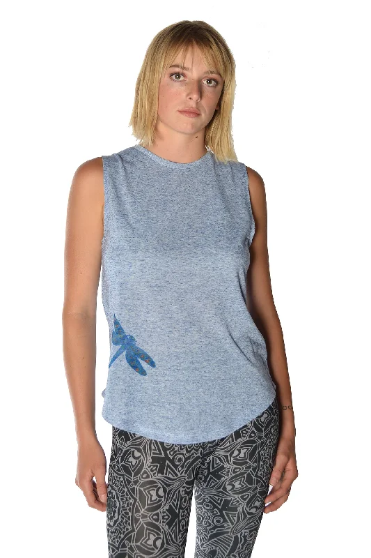 Dragonfly boyfriend tank loose fit tank