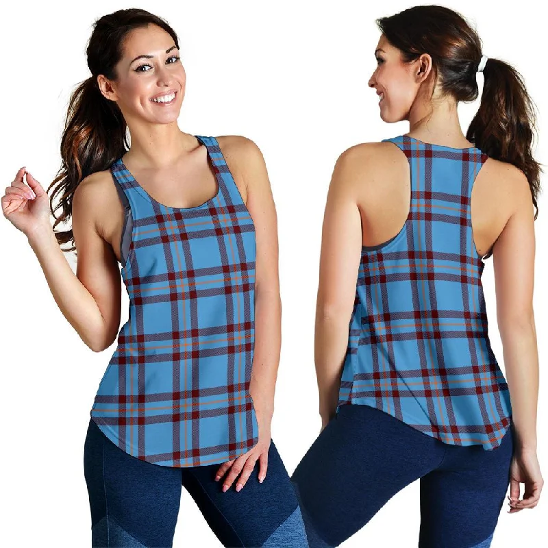 Elliot Ancient Tartan Women Racerback Tank Top mesh tank top