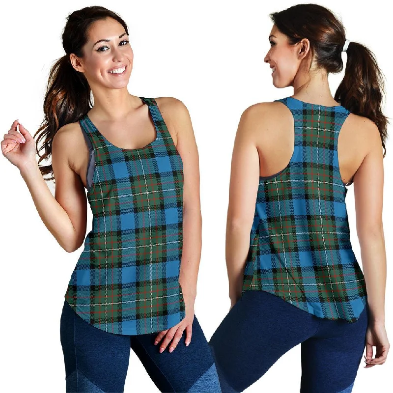 Fergusson Ancient Tartan Women Racerback Tank Top stylish tank top