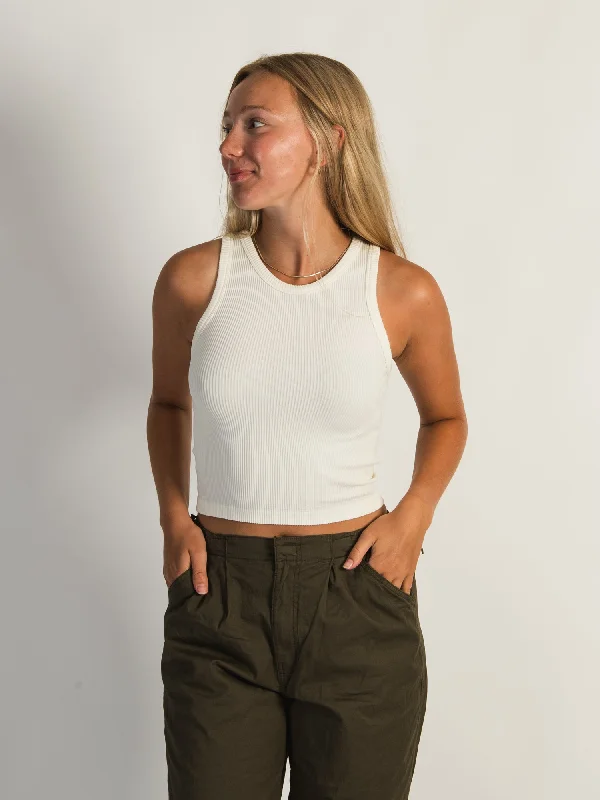 HARLOW MACY TANK TOP - CREAM peach tank top