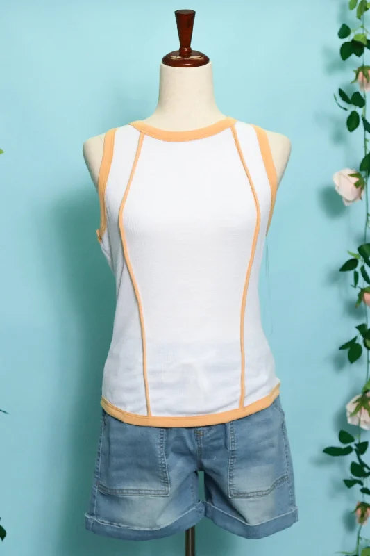 Ivory & Yellow Tank bright tank top
