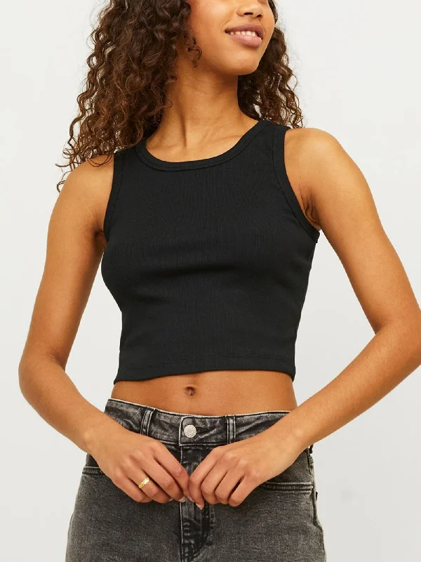 Fallon Crop Tank Top teal tank top