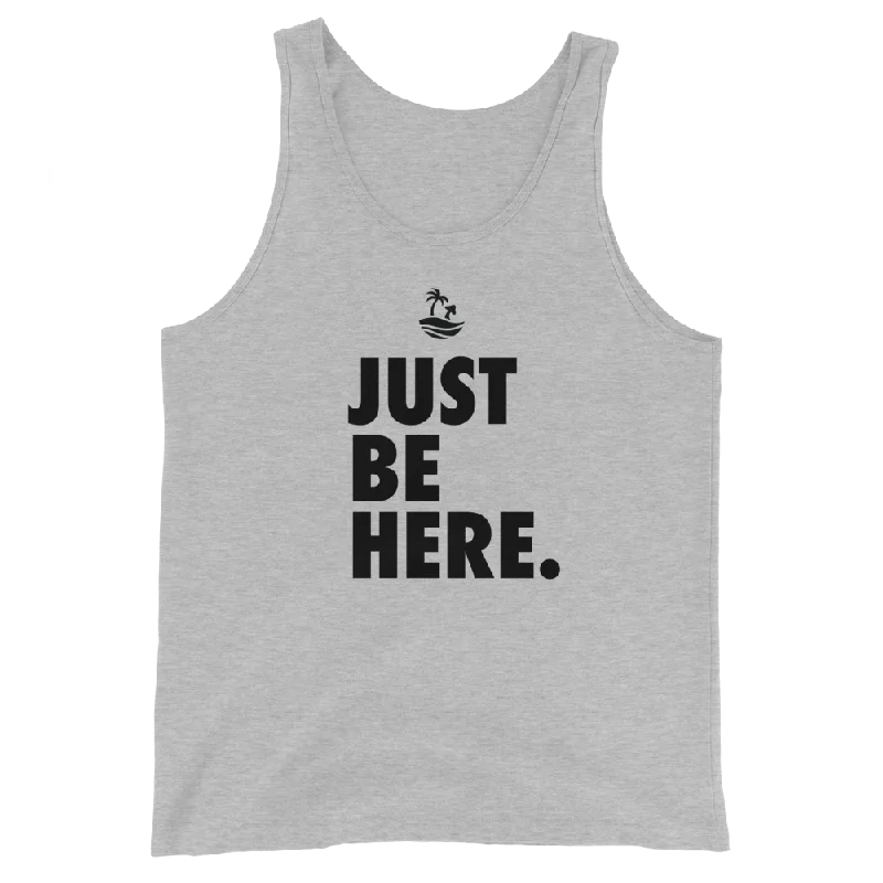Just Be Here Graphic Tank Top ivory tank top