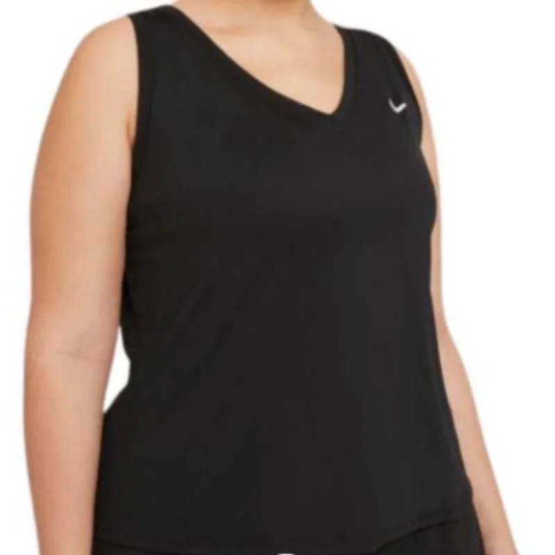 Nike Womens Court Victory Tank - Black/White high neck tank