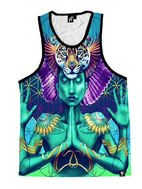 Power and Peace Unisex Tank Top metallic tank top