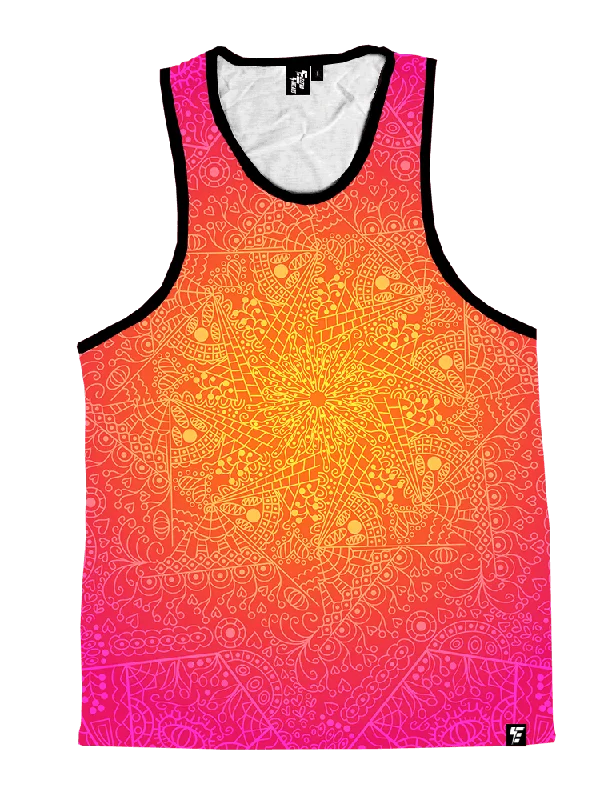Rise and Shine Unisex Tank Top cherry red tank