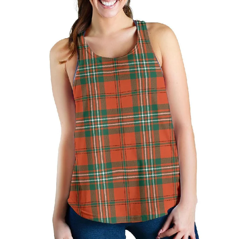 Scott Ancient Tartan Women Racerback Tank Top casual tank top
