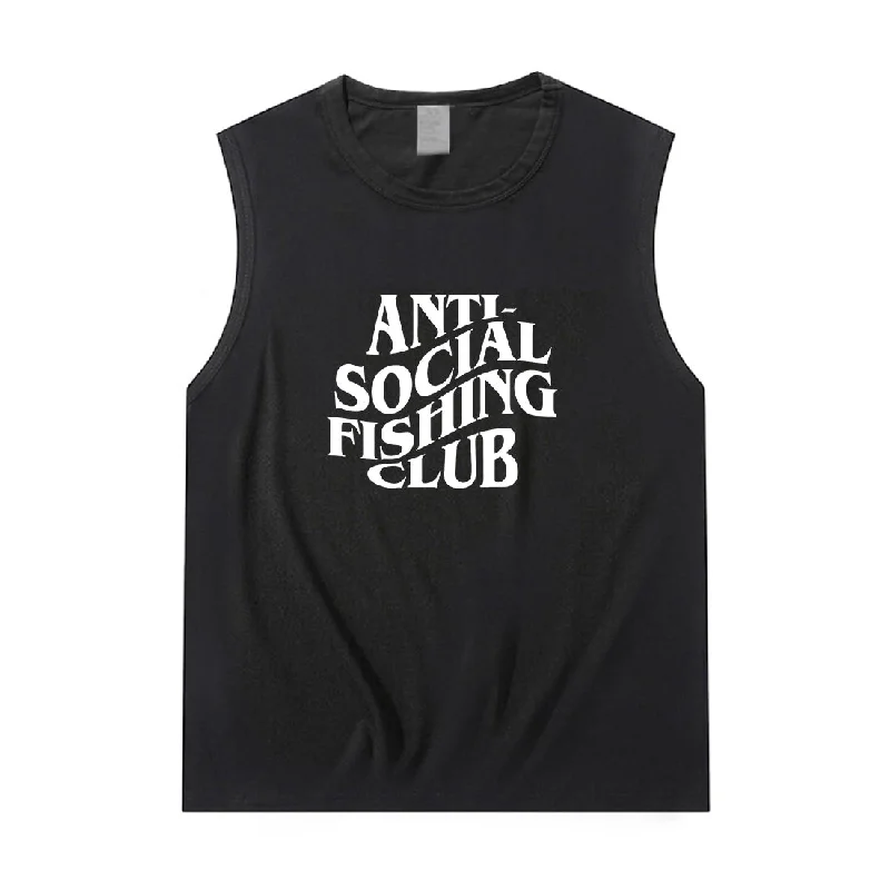 Women ANTI-SOCIAL FISHING CLUB Tank Top stylish tank top