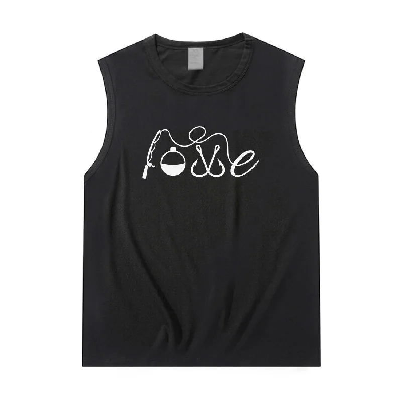 Women LOVE FISHING Tank Top tie dye tank