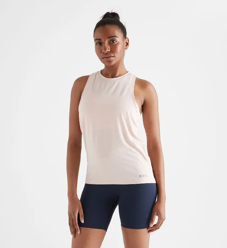 Women's High-Neck Tank sheer tank top