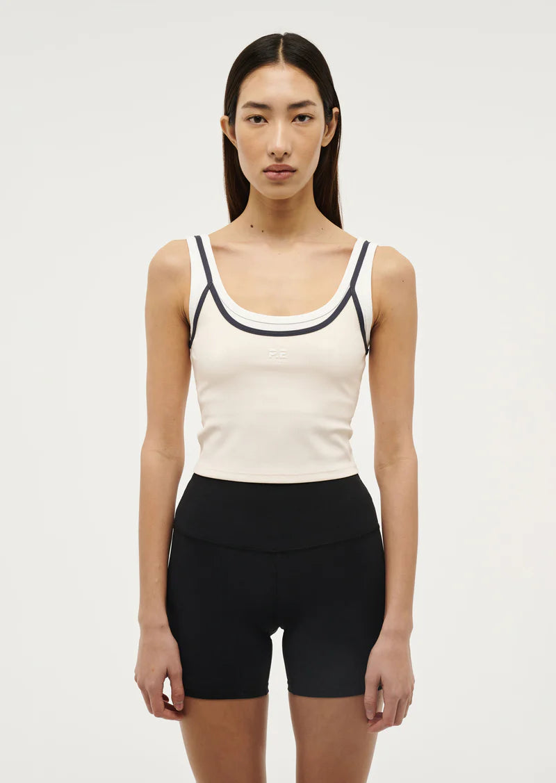 Women's P.E Nation Cream Forward Tank Top relaxed fit tank